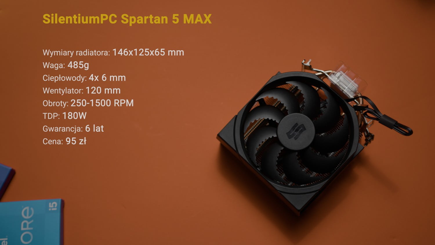Test chłodzeń CPU 2022 Spartan P5 Max